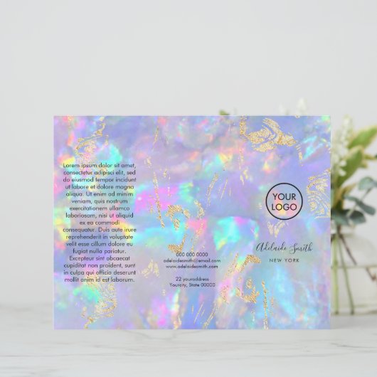 Opal-Trifold-Broschüre (Stehend Vorderseite)