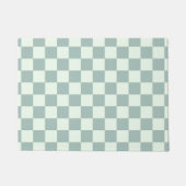 Opal- und Honeydew-Checkerboard Fußmatte (Vorderseite)