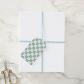 Opal- und Honeydew-Checkerboard Geschenkanhänger (Mit Garn)
