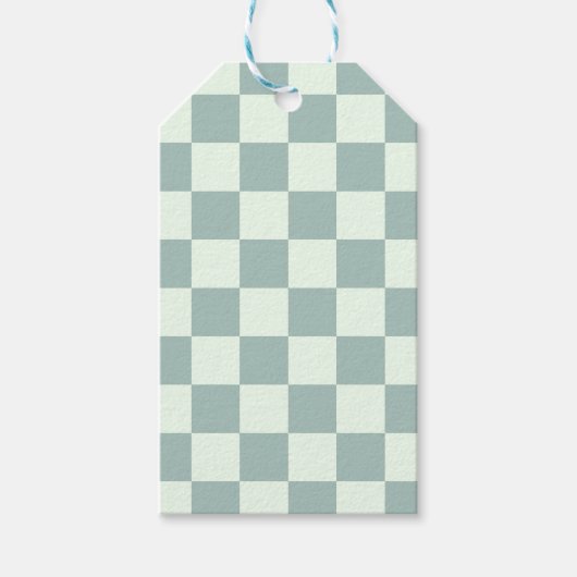 Opal- und Honeydew-Checkerboard Geschenkanhänger (Vorderseite)