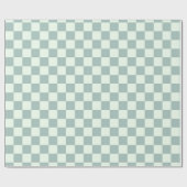 Opal- und Honeydew-Checkerboard Geschenkpapier (Flach)