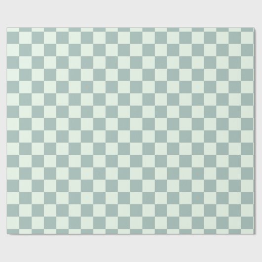Opal- und Honeydew-Checkerboard Geschenkpapier (Flach)