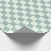 Opal- und Honeydew-Checkerboard Geschenkpapier (Ecke)