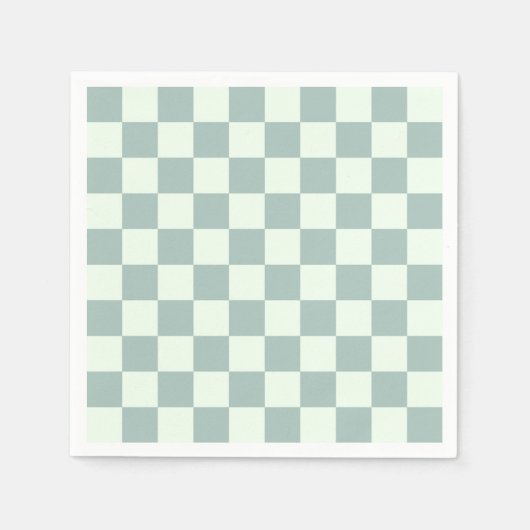 Opal- und Honeydew-Checkerboard Serviette (Vorderseite)