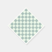 Opal- und Honeydew-Checkerboard Serviette (Ecke)