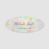 Opal und Imitate Goldfolie Venen Namensschild (Vorderseite)