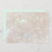 Opal und Minze grün bedruckt danke Karte (Vorne/Hinten)