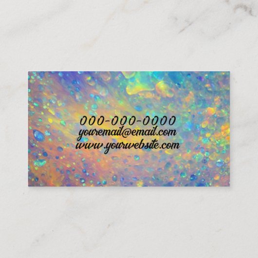 Opal Visitenkarte (Rückseite)