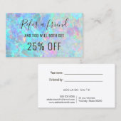 Opal-Visitenkarte Visitenkarte (Vorne/Hinten)