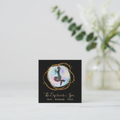 *~* Opal Wasserfarbe Kapricorn Goddess Meerjungfra Quadratische Visitenkarte (Stehend Vorderseite)