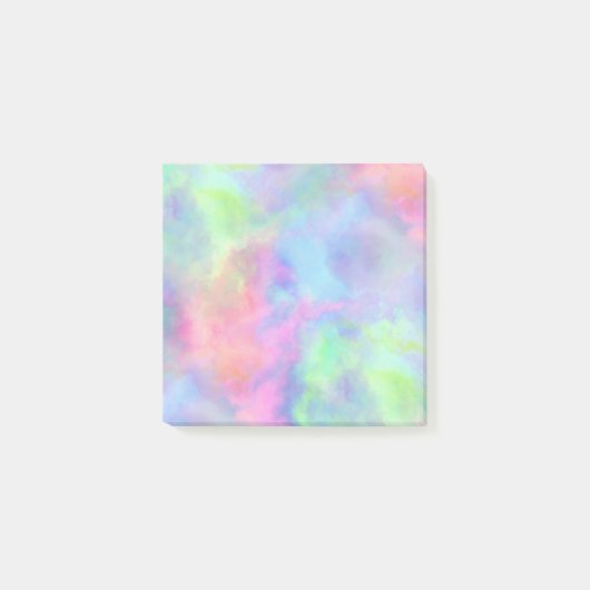 Opal-Wasserfarbspritzer : Post-it Klebezettel (Vorderseite)