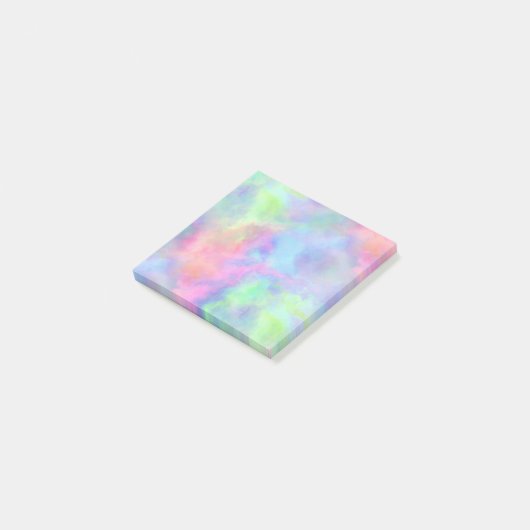 Opal-Wasserfarbspritzer : Post-it Klebezettel (angewinkelt)