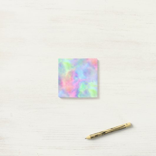 opal watercolor splash : post-it klebezettel (Auf Schreibtisch)