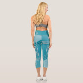 Opal-Weiß Capri Leggings (Rückseite)