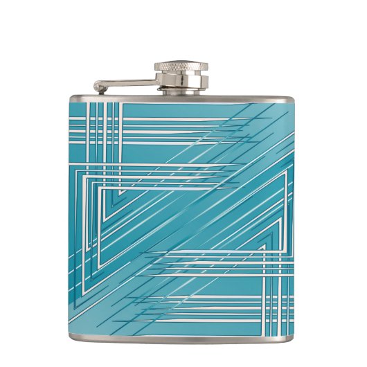 Opal-Weiß Flachmann (Vorderseite)