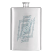 Opal-Weiß Flachmann (Vorderseite)