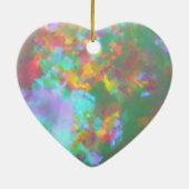 Opal zum 34. Hochzeitstag Keramik Ornament (Hinten)