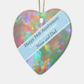 Opal zum 34. Hochzeitstag Keramik Ornament (Links)