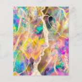 Opaldesign auf schwarzem Flyer (Hinten)