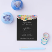 Opaldesign auf schwarzem Flyer (Einzeln)