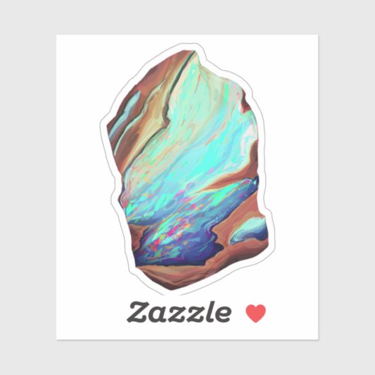 Opaler Edelstein Aufkleber (Blatt)