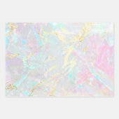 opaler Edelstein inspirierter Hintergrund Geschenkpapier Set (Vorderseite 3)