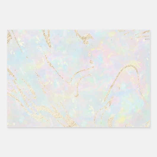opaler Edelstein inspirierter Hintergrund Geschenkpapier Set (Vorderseite 2)