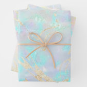 opaler Edelstein inspirierter Hintergrund Geschenkpapier Set (Beispiel)