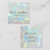 opaler Edelsteine-Hintergrund Quadratische Visitenkarte (Vorne/Hinten)