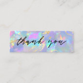 opaler Edelsteinhintergrund Mini Visitenkarte (Vorderseite)