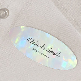 opaler Foto-Hintergrund Namensschild