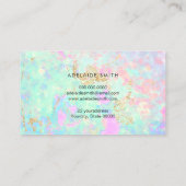 opaler Foto-Hintergrund Visitenkarte (Rückseite)