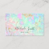 opaler Foto-Hintergrund Visitenkarte (Vorderseite)