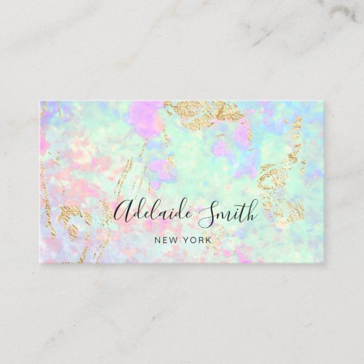 opaler Foto-Hintergrund Visitenkarte (Vorderseite)