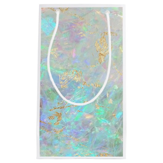 opaler Hintergrund Kleine Geschenktüte (Vorderseite)