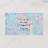 opales Edelstein-Foto Visitenkarte (Rückseite)