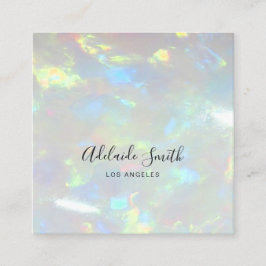 opales Foto Quadratische Visitenkarte