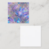 Opaleszenz Angel Aura Sapphire Aquamarine und Quar Quadratische Visitenkarte (Vorne/Hinten)