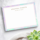 Opalfarbene Grenze trendy chic Post-it Klebezettel