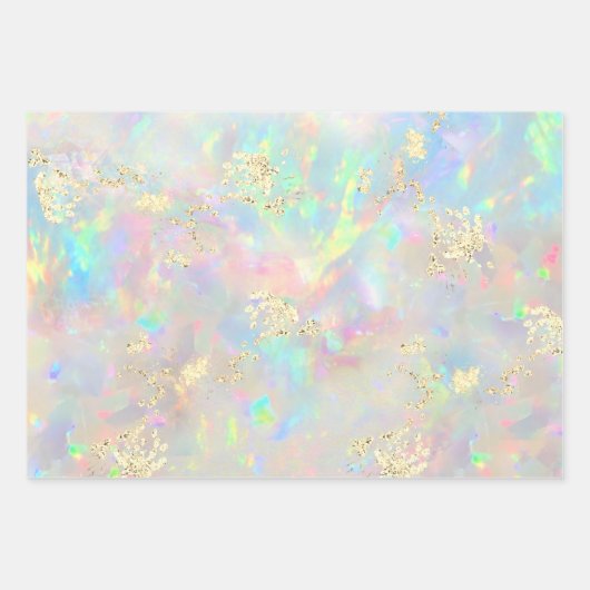 Opalgemsteinstruktur Geschenkpapier Set (Vorderseite)