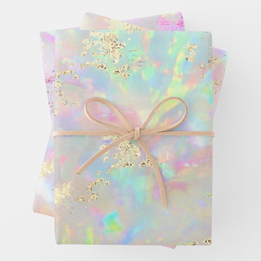 Opalgemsteinstruktur Geschenkpapier Set (Beispiel)