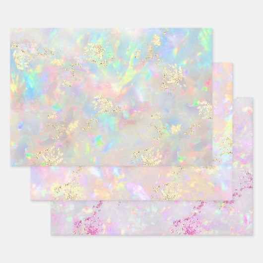 Opalgemsteinstruktur Geschenkpapier Set (Set)