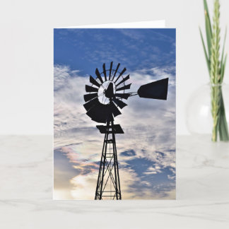 Opalhimmel-Windmühle - 12x18karte, leeres Innere Karte