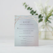 Opaline Wedding Einladung Antwort RSVP Karte (Stehend Vorderseite)