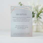 Opaline Wedding Einladung Empfang Extra Info (Stehend Vorderseite)