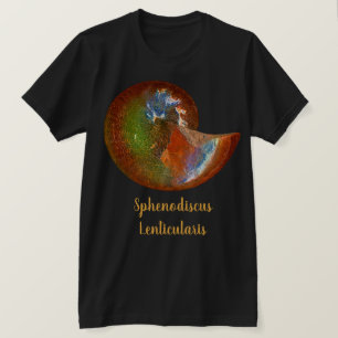 Opaliserte Sphenodiscus-Ammonitenschale T-Shirt