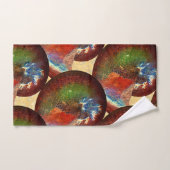 Opalisierte Sphenodiscus Lenticularis Ammonite Mus Badhandtuch Set (Handtuch)