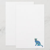 Opalkatze stationär briefpapier (Vorne/Hinten)