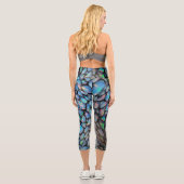 Opalmosaik1 Capri Leggings (Rückseite)