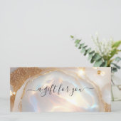 Opalstein Gold-Geschenkgutschein (Stehend Vorderseite)